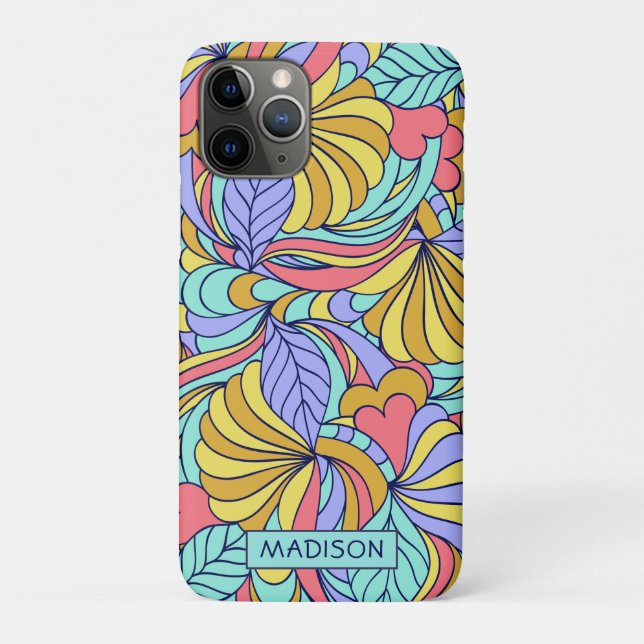 Nome personalizado capas de telefone de portas col (Verso)