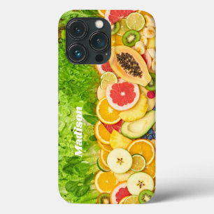 Nome Personalizado capas de telefone Fruta Tropica