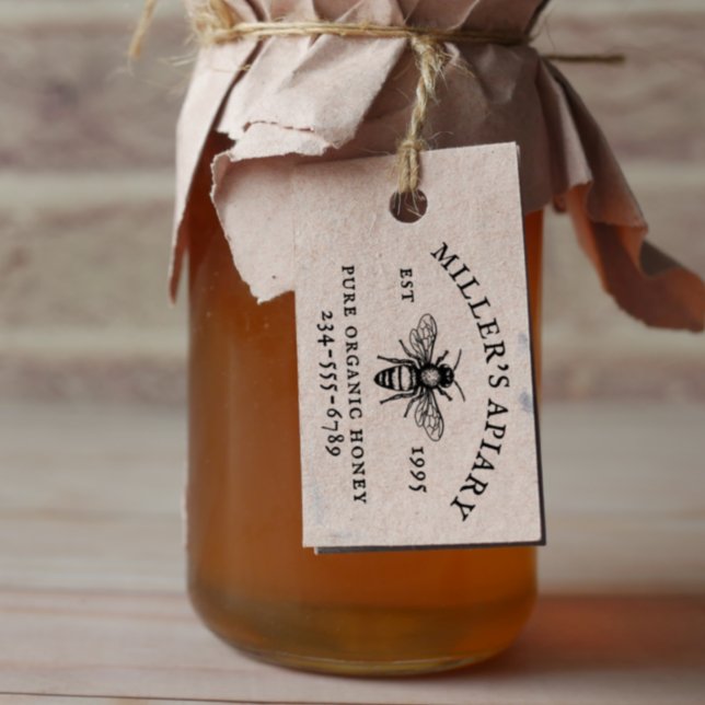 Nome Personalizado Carimbo Apiário Ou Fazenda (Rubber Stamp Mock-up)