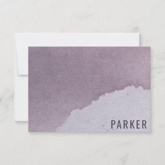 Nome Personalizado Cartões de agradecimentos Purpl