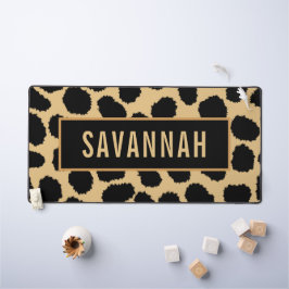Nome Personalizado Cheetah Animal Print Pattern Cl