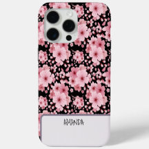 Nome personalizado Cherry Blossom cor-de-rosa padr