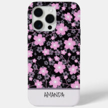 Nome personalizado Cherry Blossom cor-de-rosa padr