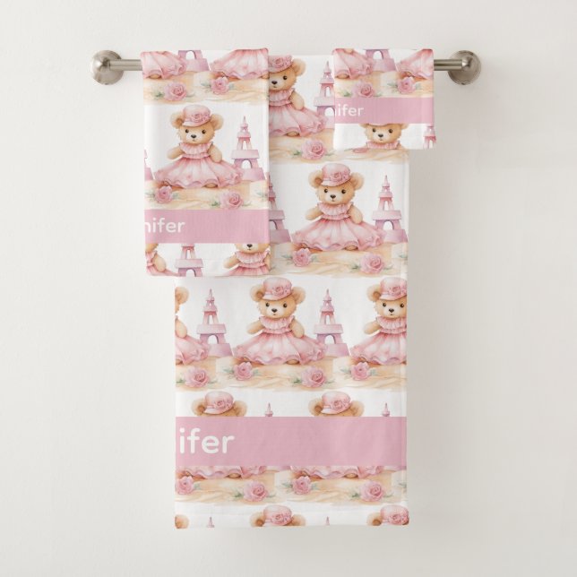 Nome personalizado Conjunto de Toalhas de Banho da (Insitu)