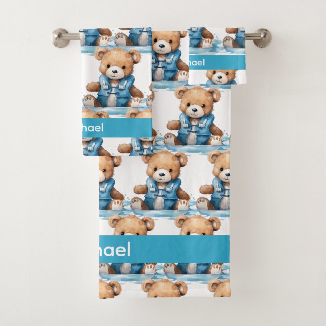 Nome personalizado Conjunto de toalhas de banho do (Insitu)