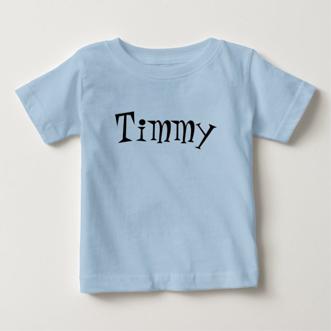 Nome Personalizado - Crie Sua Própria Camisa Azul  (Frente)