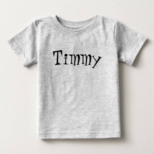 Nome Personalizado - Crie Sua Própria Camisa Cinza (Frente)
