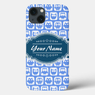 Nome Personalizado da Coruja Azul do marinho