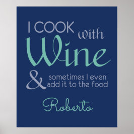 Nome personalizado da Cotação de Vinho poster