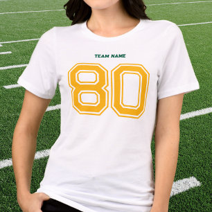 Nome Personalizado da Equipe Esportiva Verde, Núme