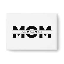 Nome personalizado da mãe e dos filhos