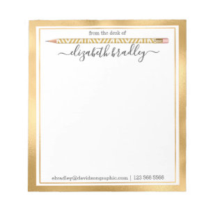 Nome Personalizado   Da Mesa Do Bloco De Notas