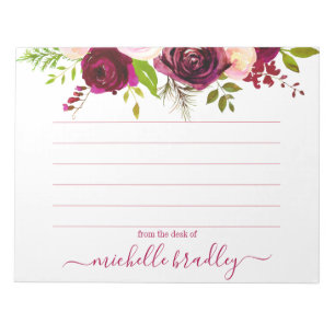 Nome Personalizado   Da Mesa Do Bloco De Notas