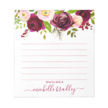 Nome Personalizado | Da Mesa Do Bloco De Notas