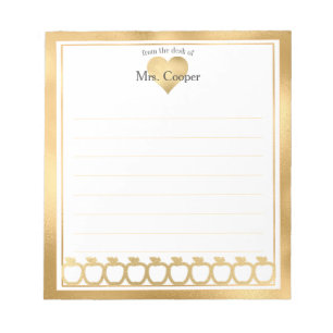 Nome Personalizado   Da Mesa Do Bloco De Notas