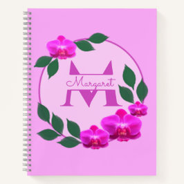 Nome personalizado da vintagem floral rosa, cor-de
