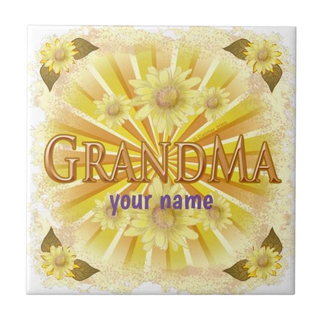 Nome personalizado Daisy Grandma (Frente)