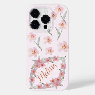 Nome Personalizado das Flores de Aquarela Roxo Ele