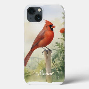 Nome Personalizado de Aquarela Cardinal do Norte V