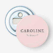 Nome Personalizado de Bridesmaid Minimalista Rosa