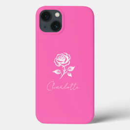 Nome Personalizado De Cor-De-Rosa E Rosa Moderno E