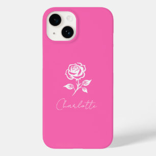 Nome Personalizado De Cor-De-Rosa E Rosa Moderno E