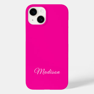 Nome Personalizado de Cor Sólida Neon-Pink