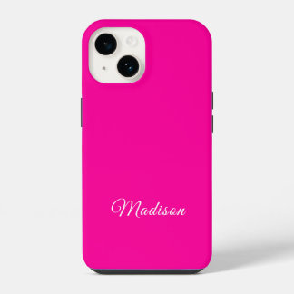 Nome Personalizado de Cor Sólida Neon-Pink