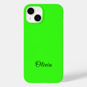 Nome Personalizado de Cor Sólida Neon Verde