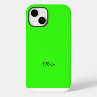 Nome Personalizado de Cor Sólida Neon Verde