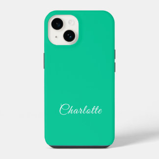 Nome Personalizado de Cor Sólida Verde do Caribe