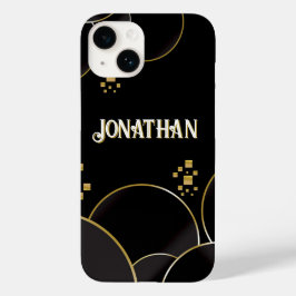 Nome personalizado de design de abstrato Dourado e
