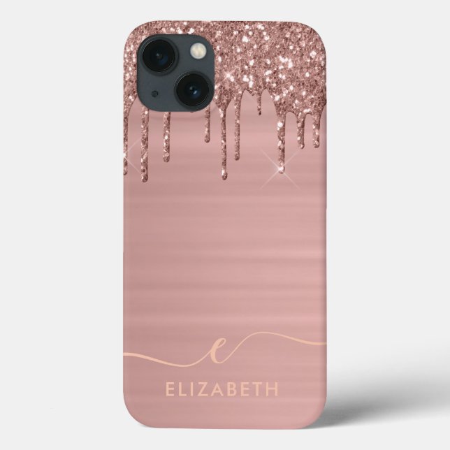 Nome Personalizado de Dissipação de Glitter Dourad (Verso)