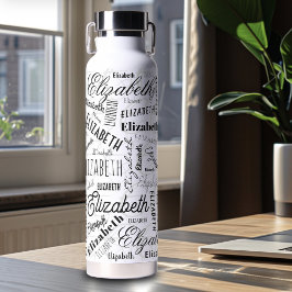 Nome Personalizado de Elizabeth Black White