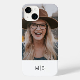 Nome Personalizado de Foto Monograma Moderno Simpl