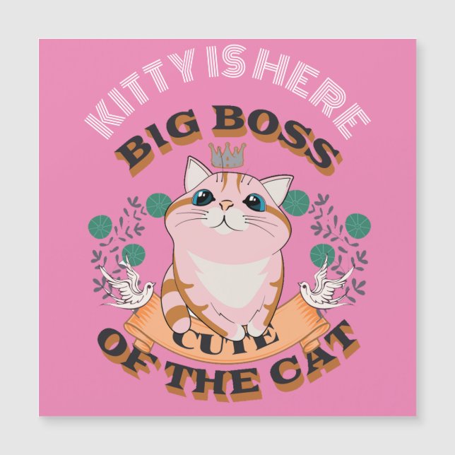 NOME PERSONALIZADO DE GATO DE GRANDE CHEFE (Frente)