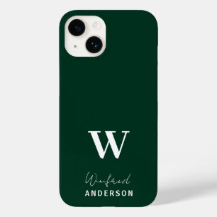 Nome personalizado de Na moda verde escuro minimal