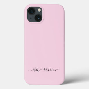 Nome Personalizado de Script Pink Minimalista Past