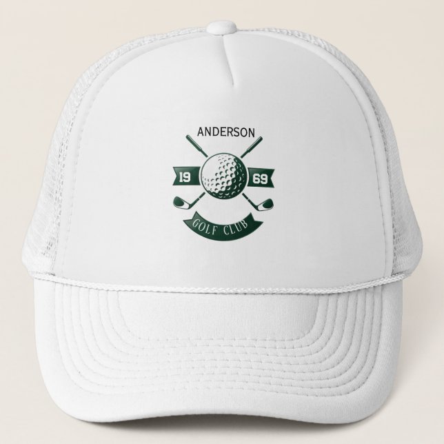 Nome Personalizado de Taco de Golfe Boné de Caminh (Frente)