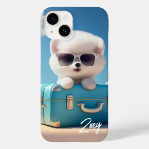 Nome Personalizado de Viagem de Suitcase de Cachor