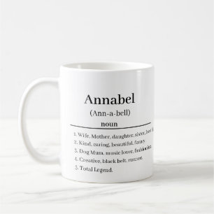 Nome personalizado definição de caneca de café