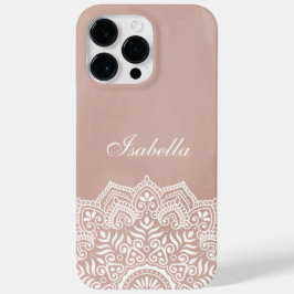 Nome Personalizado do Boho Dusty Rosa Mandala
