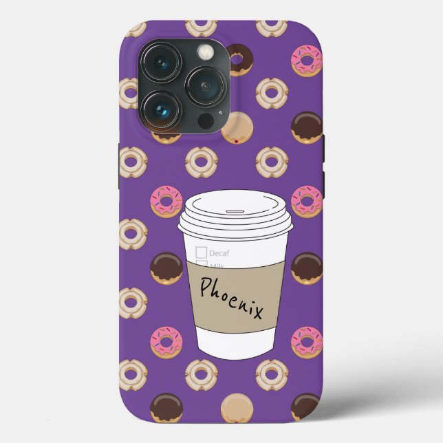 Nome Personalizado do Café e Rosquinha (Verso)