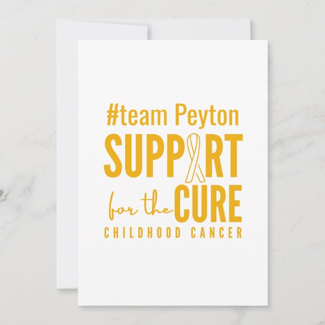 nome personalizado do cancer de infância Cartões d (Frente)