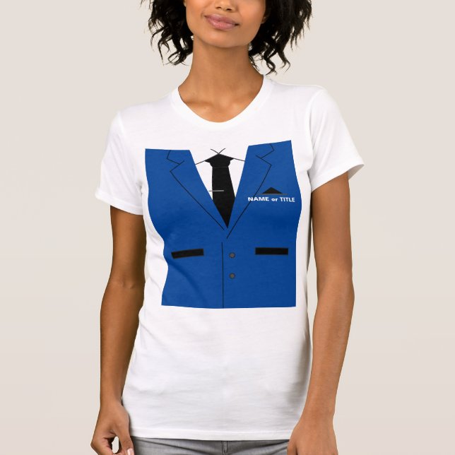 Nome Personalizado do Conjunto Azul De Camisa Func (Frente)