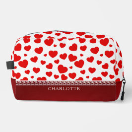 Nome Personalizado do Coração Vermelho Girly Elega