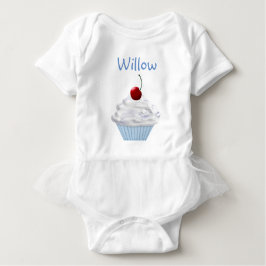 Nome Personalizado do cupcake Camisa Tutu