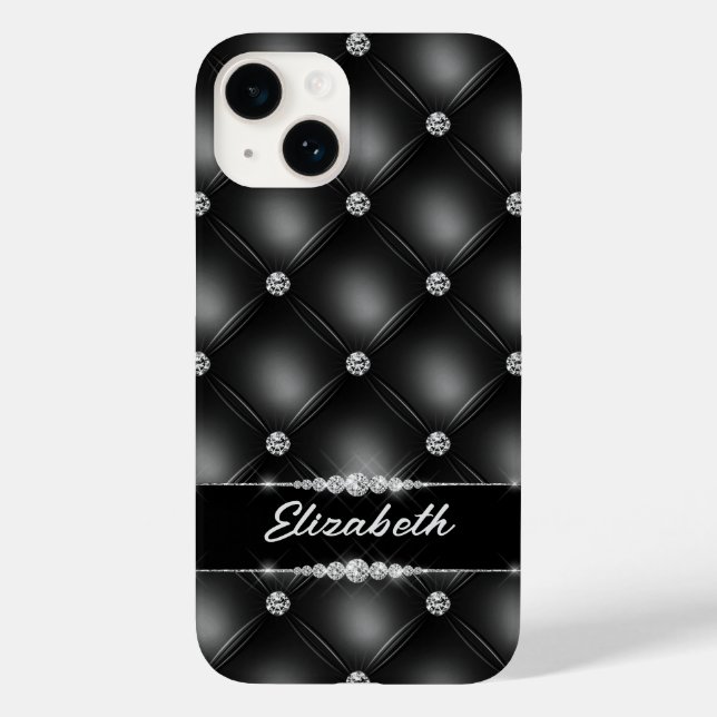 Nome Personalizado do Diamante do Sparkle Black Bl (Verso)