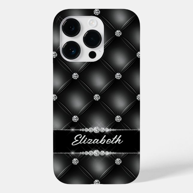 Nome Personalizado do Diamante do Sparkle Black Bl (Verso)