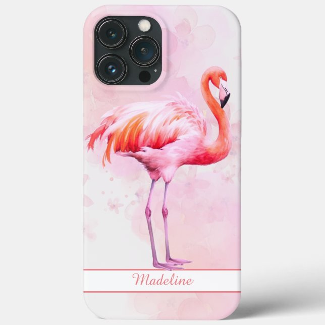 Nome Personalizado do Flamingo Flamingo, Rosa Trop (Verso)